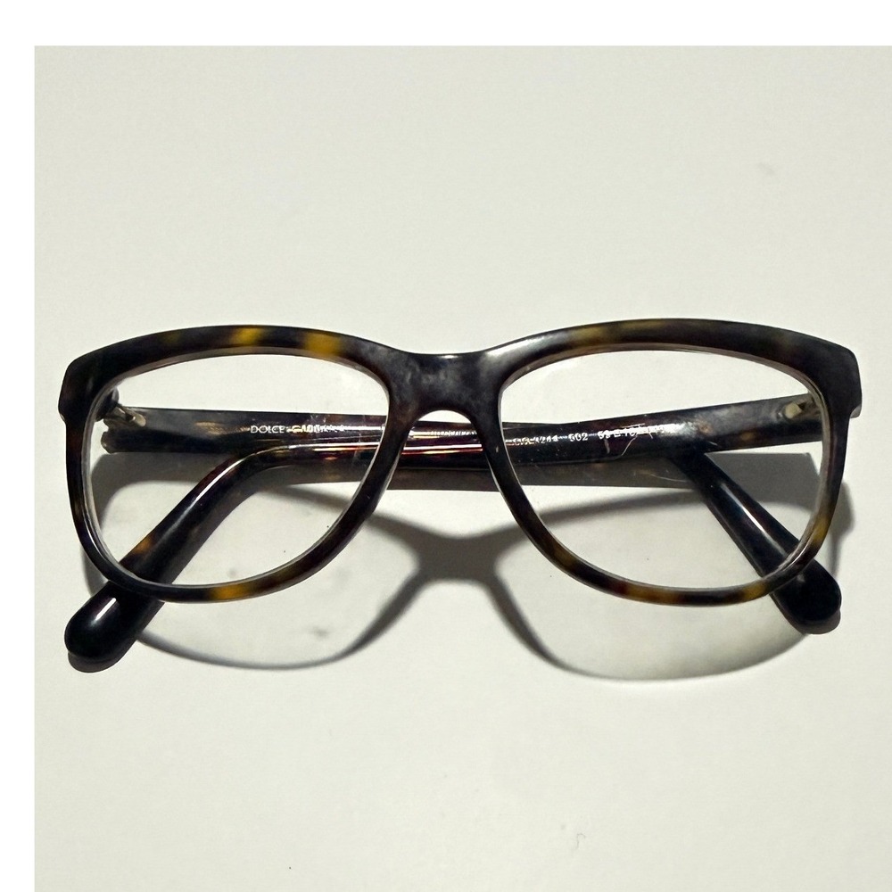 Dolce & Gabbana Eyeglass Frame Tortoise Shell Dark Havana Frames Designer Luxury